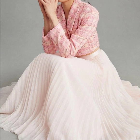 Anthropologie Hutch Pink Tulle Maxi Skirt - Picture 2 of 6